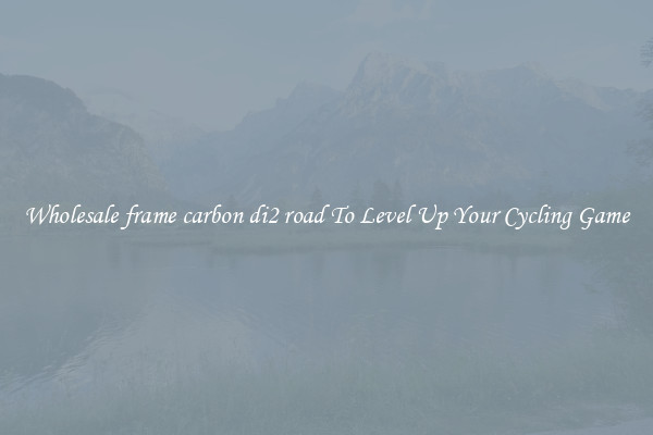 Wholesale frame carbon di2 road To Level Up Your Cycling Game