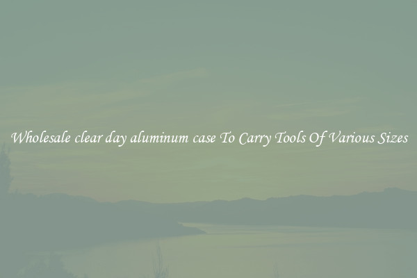 Wholesale clear day aluminum case To Carry Tools Of Various Sizes