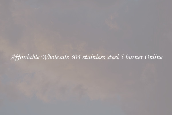 Affordable Wholesale 304 stainless steel 5 burner Online