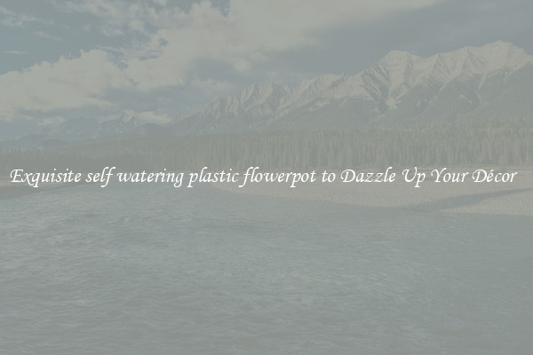 Exquisite self watering plastic flowerpot to Dazzle Up Your Décor  