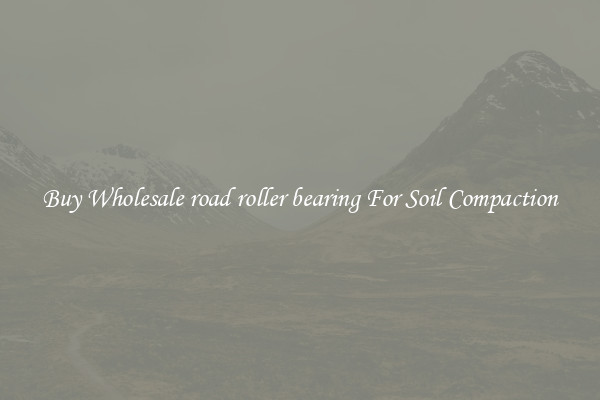 Buy Wholesale road roller bearing For Soil Compaction