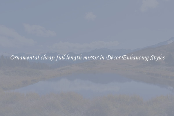 Ornamental cheap full length mirror in Décor Enhancing Styles