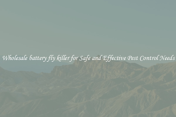 Wholesale battery fly killer for Safe and Effective Pest Control Needs