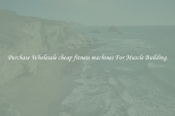Purchase Wholesale cheap fitness machines For Muscle Building.